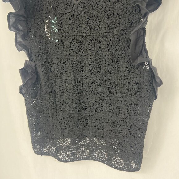 NWT Anthropologie Flat White | Crochet Lace Top - Picture 5 of 11